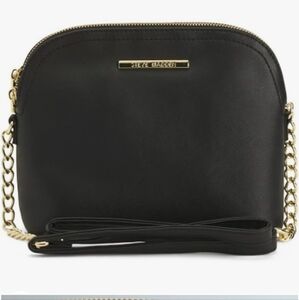 Steve Madden Black Crossbody Bag with Gold Chain